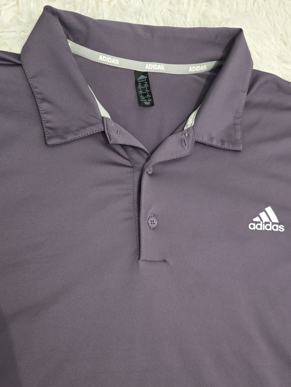 Adidas Men’s Purple Performance Golf Polo Size 2XL